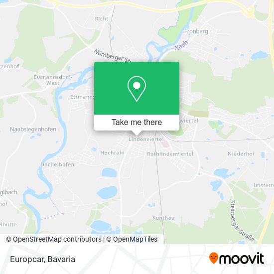 Europcar map