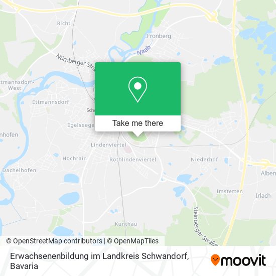 Erwachsenenbildung im Landkreis Schwandorf map