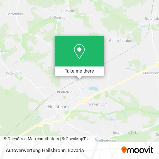 Карта Autoverwertung Heilsbronn