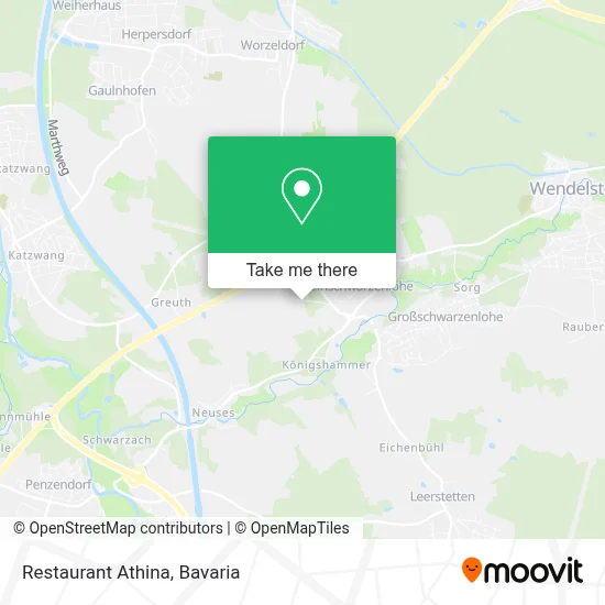 Restaurant Athina map