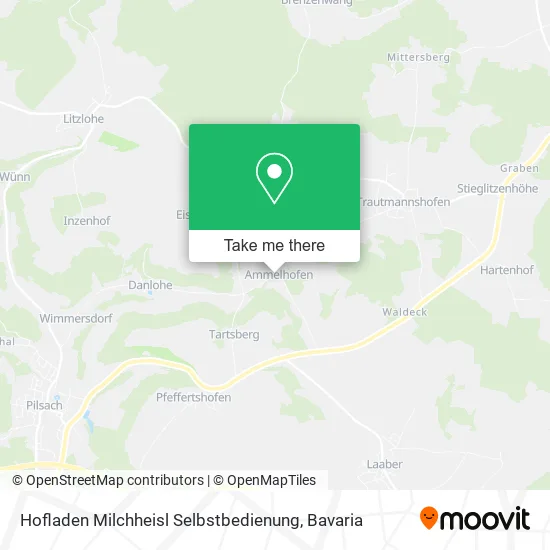 Карта Hofladen Milchheisl Selbstbedienung