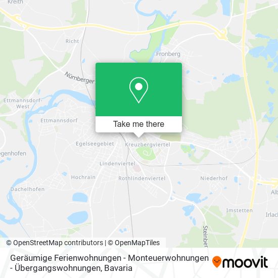 Geräumige Ferienwohnungen - Monteuerwohnungen - Übergangswohnungen map