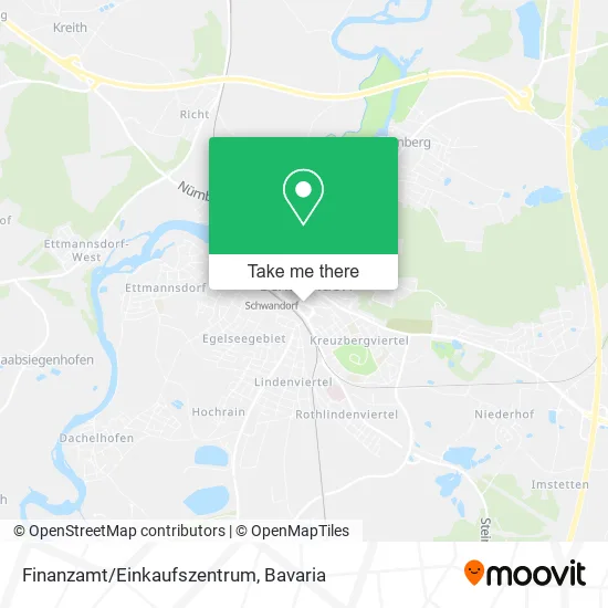 Карта Finanzamt/Einkaufszentrum