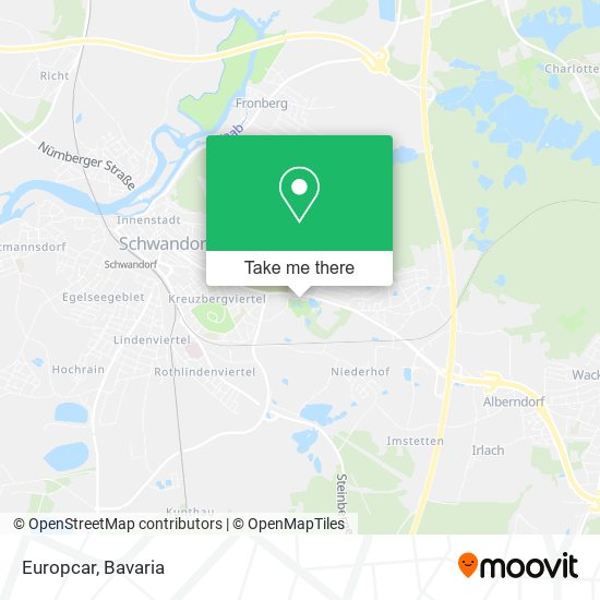 Europcar map