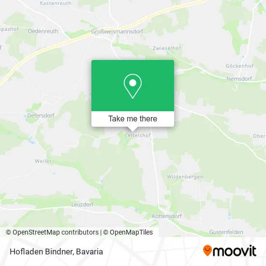 Карта Hofladen Bindner