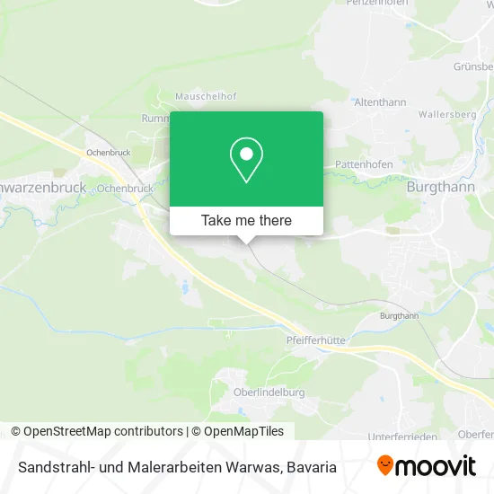 Карта Sandstrahl- und Malerarbeiten Warwas