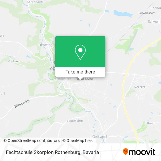 Карта Fechtschule Skorpion Rothenburg