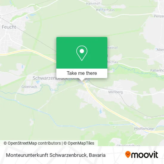 Monteurunterkunft Schwarzenbruck map