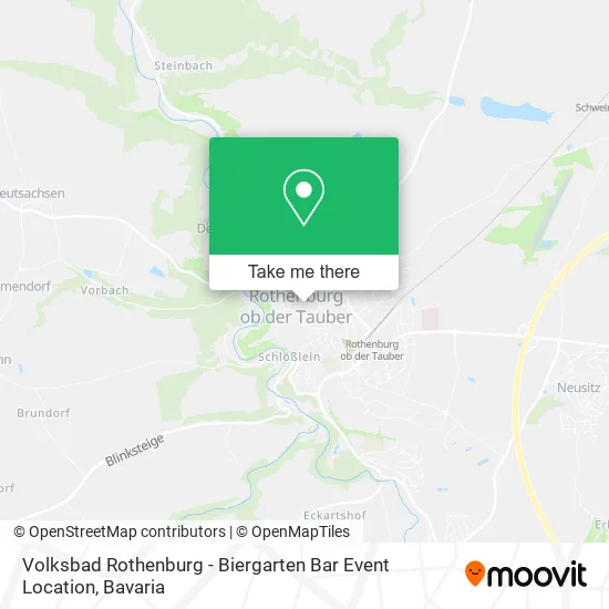 Карта Volksbad Rothenburg - Biergarten Bar Event Location