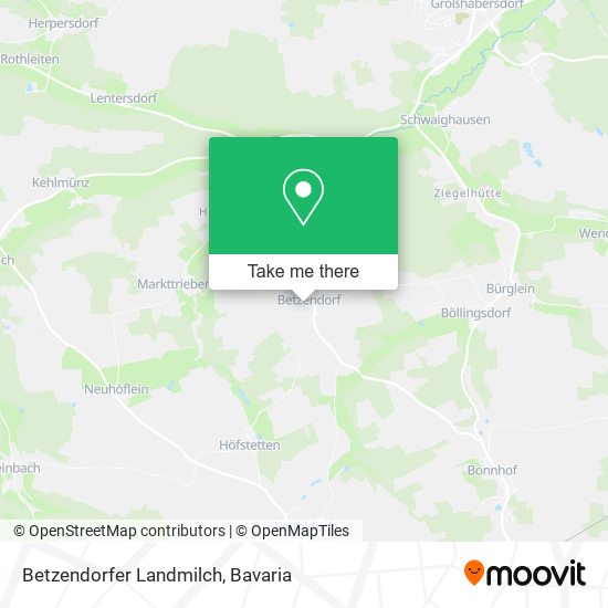 Betzendorfer Landmilch map