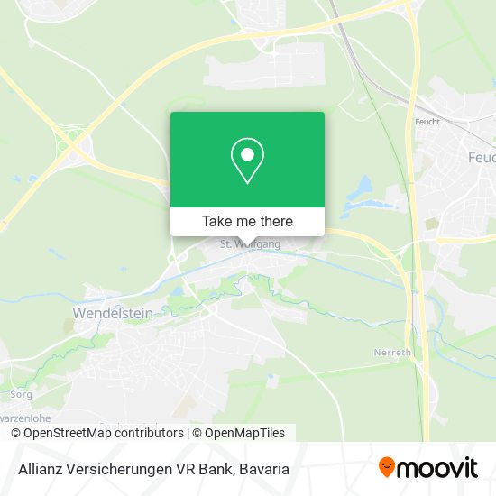 Allianz Versicherungen VR Bank map