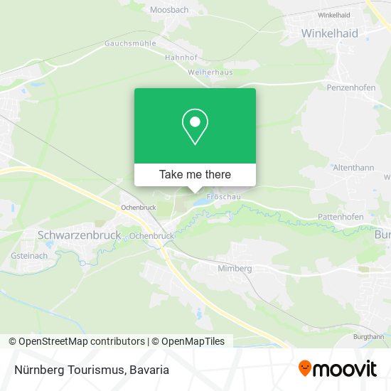 Nürnberg Tourismus map