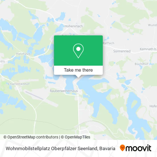 Карта Wohnmobilstellplatz Oberpfälzer Seenland