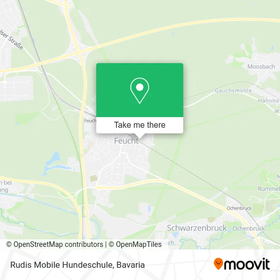 Rudis Mobile Hundeschule map