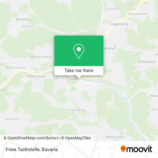 Карта Freie Tankstelle