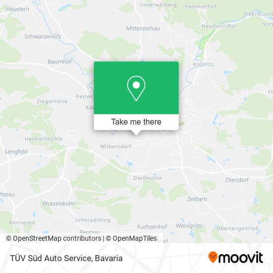 TÜV Süd Auto Service map