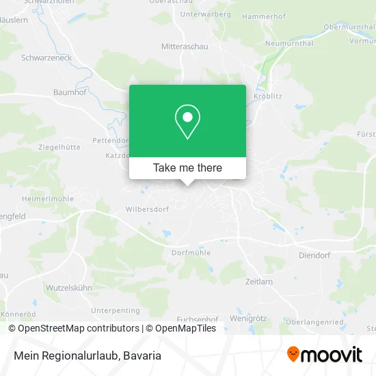 Карта Mein Regionalurlaub