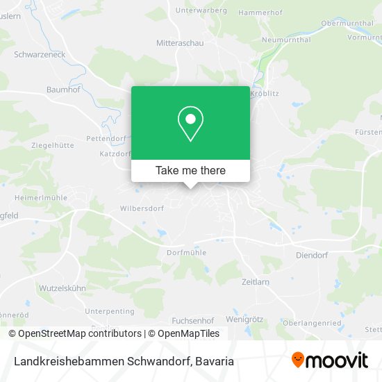 Landkreishebammen Schwandorf map