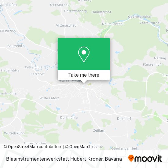 Blasinstrumentenwerkstatt Hubert Kroner map
