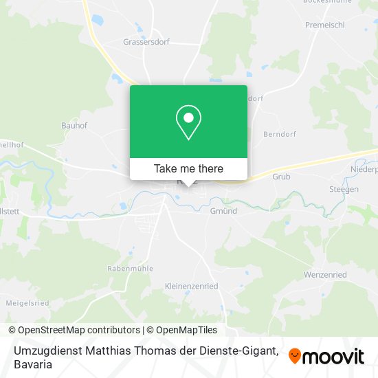 Umzugdienst Matthias Thomas der Dienste-Gigant map