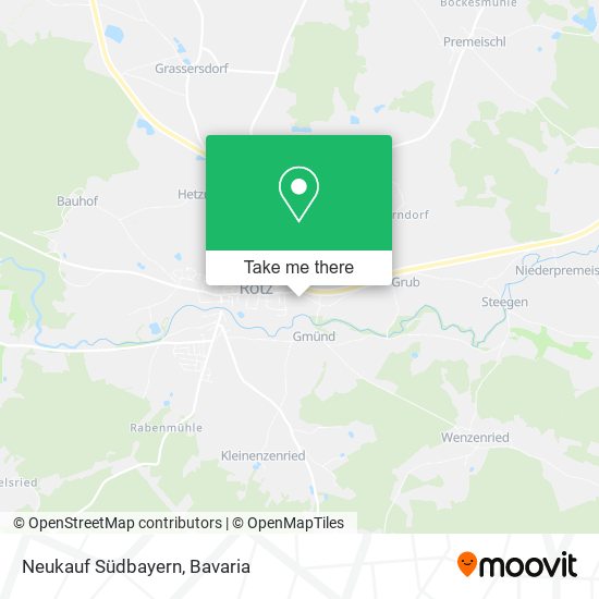 Neukauf Südbayern map