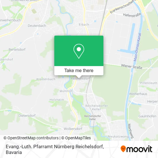 Карта Evang.-Luth. Pfarramt Nürnberg Reichelsdorf