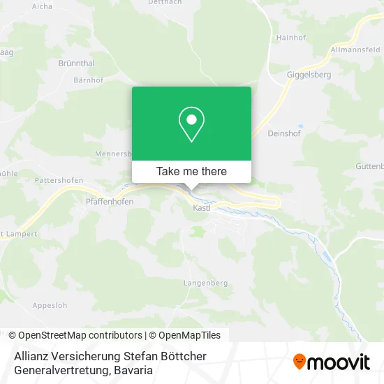 Карта Allianz Versicherung Stefan Böttcher Generalvertretung