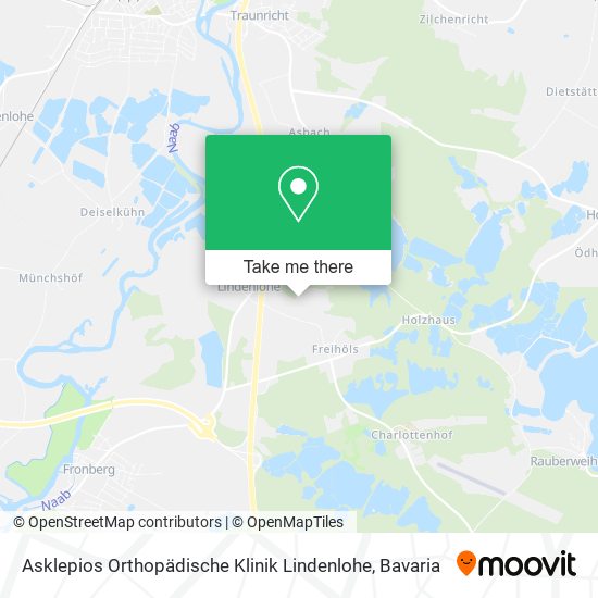 Asklepios Orthopädische Klinik Lindenlohe map