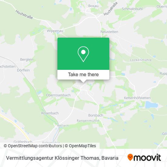 Vermittlungsagentur Klössinger Thomas map