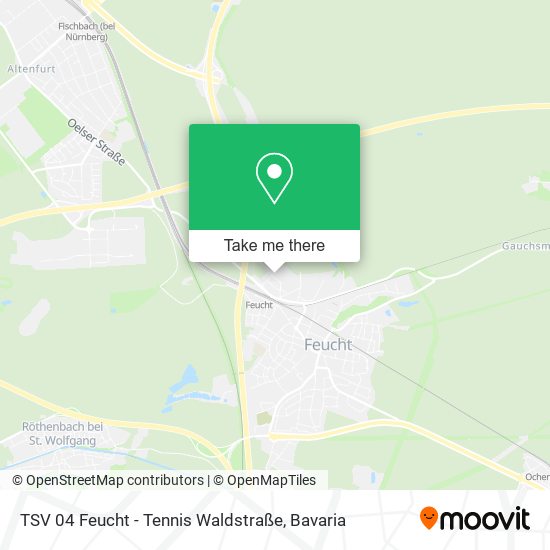 TSV 04 Feucht - Tennis Waldstraße map