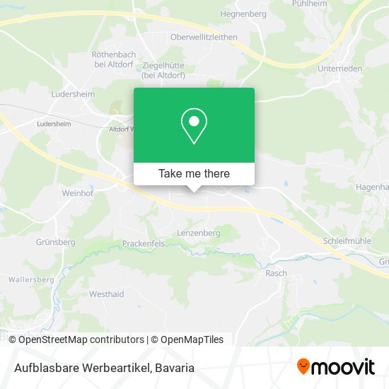 Aufblasbare Werbeartikel map