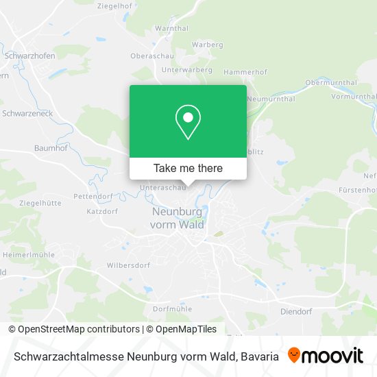 Schwarzachtalmesse Neunburg vorm Wald map