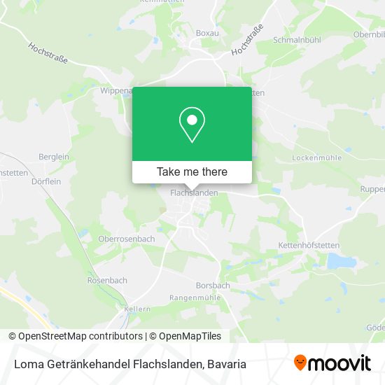 Loma Getränkehandel Flachslanden map