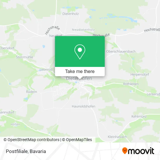 Карта Postfiliale