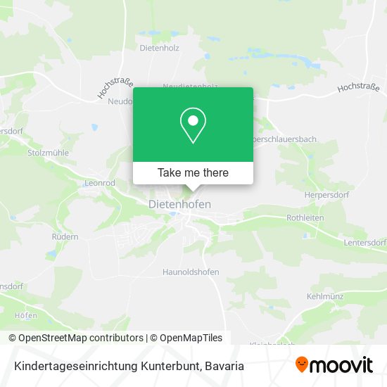 Kindertageseinrichtung Kunterbunt map