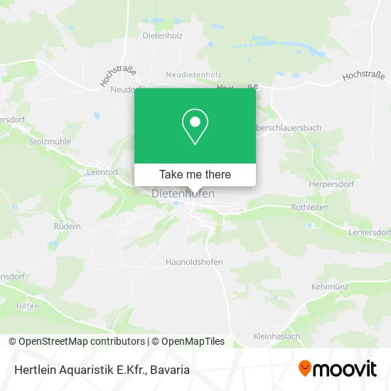 Карта Hertlein Aquaristik E.Kfr.