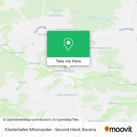 Карта Kleiderladen Miteinander - Second Hand