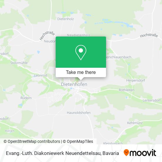 Evang.-Luth. Diakoniewerk Neuendettelsau map