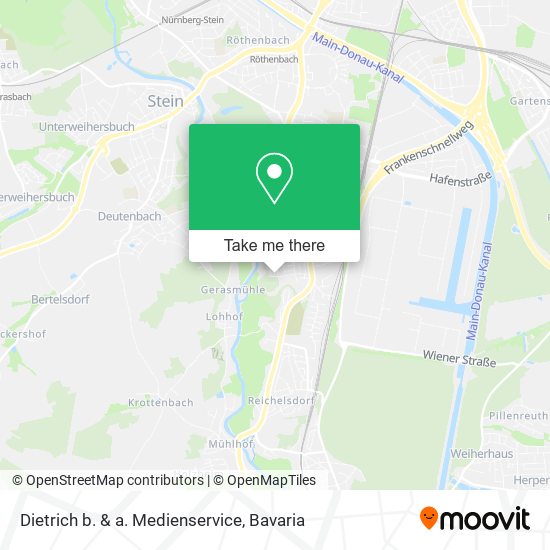 Dietrich b. & a. Medienservice map