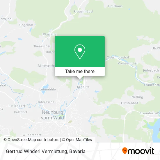 Карта Gertrud Winderl Vermietung