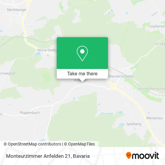 Карта Monteurzimmer Anfelden 21