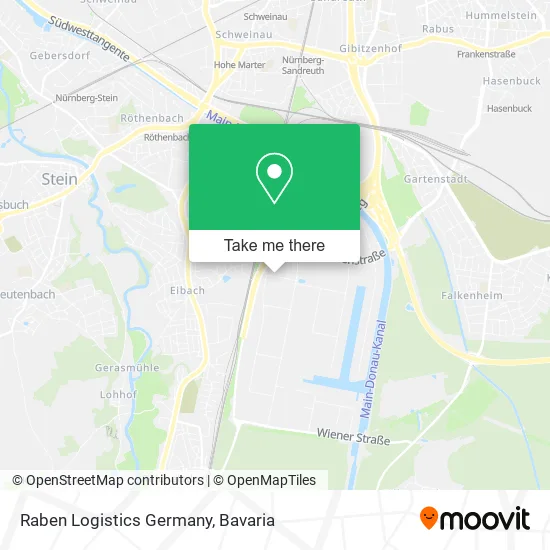 Карта Raben Logistics Germany