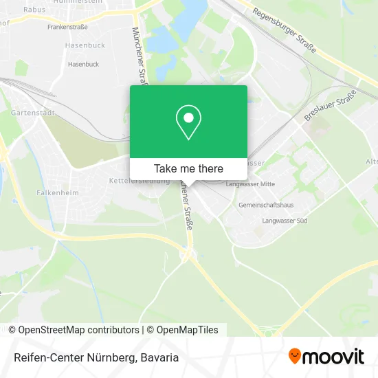 Карта Reifen-Center Nürnberg