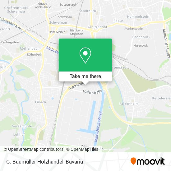 G. Baumüller Holzhandel map