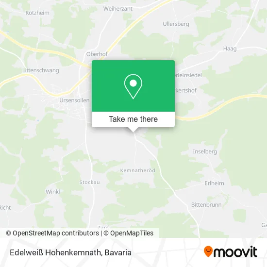 Карта Edelweiß Hohenkemnath