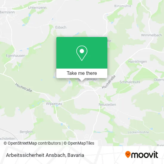 Карта Arbeitssicherheit Ansbach