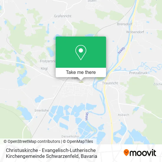 Christuskirche - Evangelisch-Lutherische Kirchengemeinde Schwarzenfeld map
