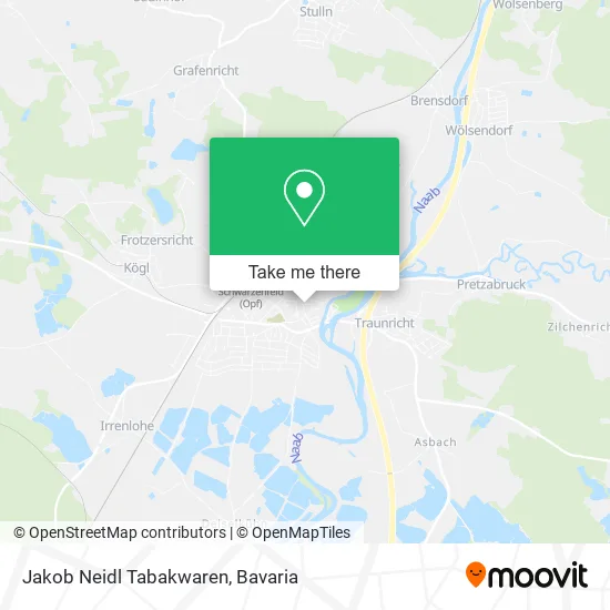 Карта Jakob Neidl Tabakwaren