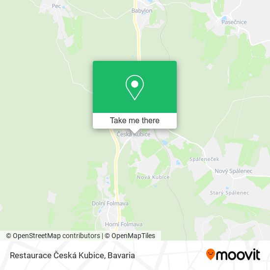 Restaurace Česká Kubice map