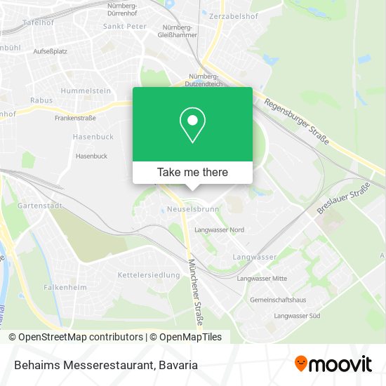 Behaims Messerestaurant map
